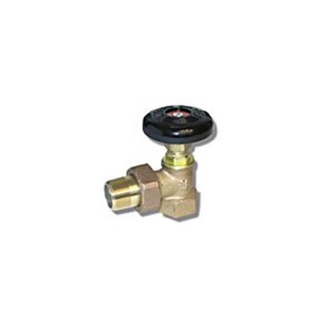 Matco Norca 1'' ANGLE HOT WATER VALVE BRASS NOT FOR POTABLE WATER